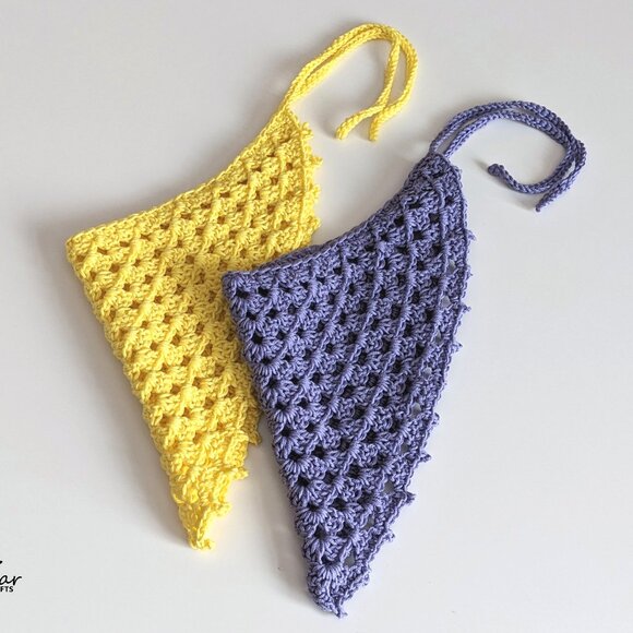 Crochet Handmade Bandana - Picture 7 of 9